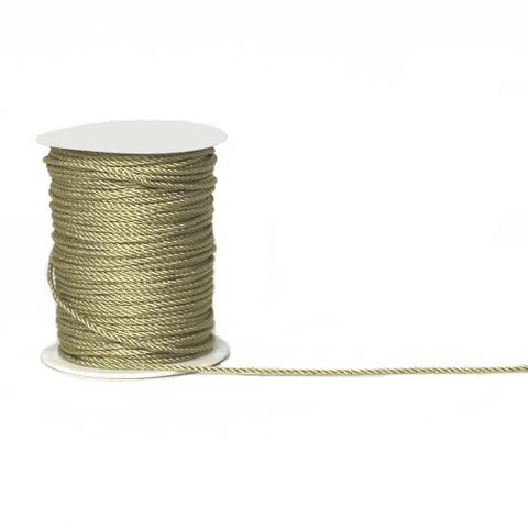 TWISTED METALLIC THREAD 2mm x 91Mtr GOLD