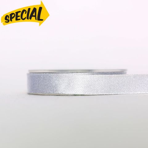 SHIMMER SATIN 15mm x 25Mtr SILVER