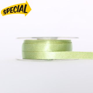 SHIMMER SATIN 09mm x 25Mtr LIME GREEN