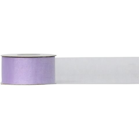 ORGANZA NON WOVEN (SOFIA) 38mm x 50Mtr LAVENDER (NO RETURNS)