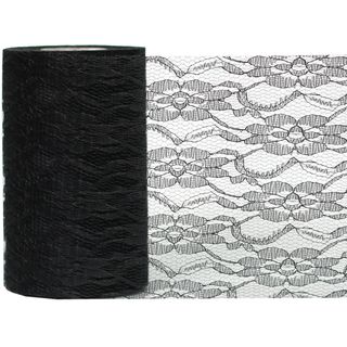 LACE 150mm x 23Mtr BLACK