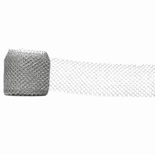 MESH ORNATE 70mm x 10Mtr SILVER