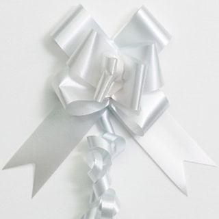 PULL BOW PLAIN 32mm SILVER (PACK OF 100)