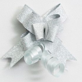 PULL BOW TIFFANY 14mm SILVER (PACK OF 100)