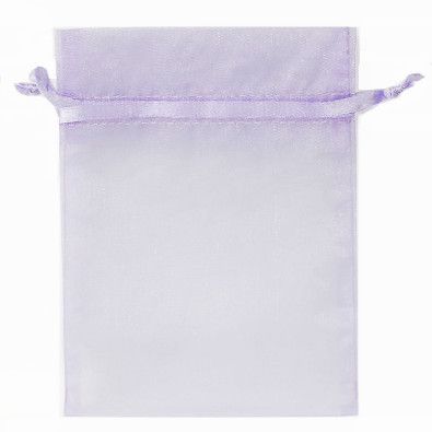 POUCH ORGANZA MEDIUM 17(H) x 12.5(W)cm LAVENDER (PACK OF 10)