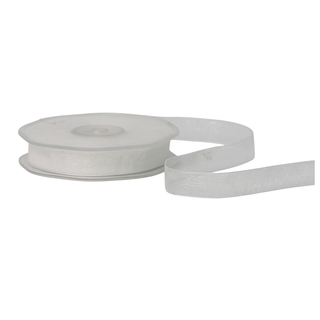 ORGANZA WOVEN EDGE 16mm x 50Mtr WHITE