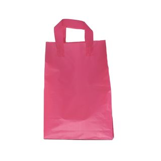 SOFTLOOP BAG MED 360Hx250Wx70Gmm HOT PINK (25)-90 MICRONS