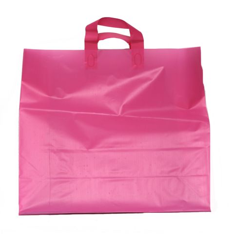 SOFTLOOP BAG LRG 395Hx450Wx150Gmm HOT PINK (25)-90 MICRONS