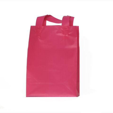 SOFTLOOP BAG SML 270Hx195Wx105Gmm HOT PINK (25)-90 MICRONS