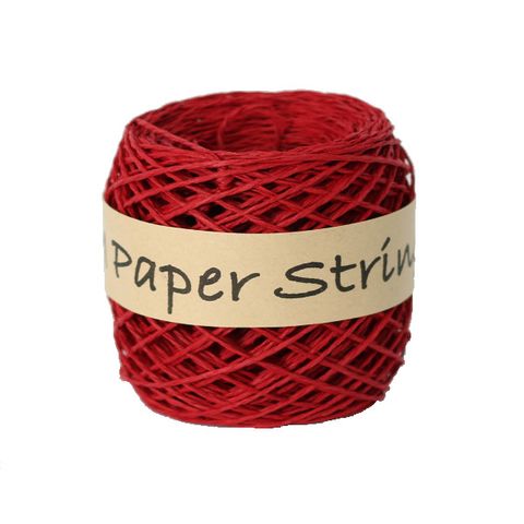 PAPER STRING 2mm x 50Mtr RED