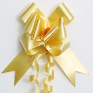 PULL BOW PLAIN 32mm GOLD (PACK OF 100)