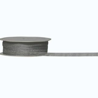 ORGANZA WOVEN EDGE (PETITE SHEER) 07mm x 50Mtr SILVER