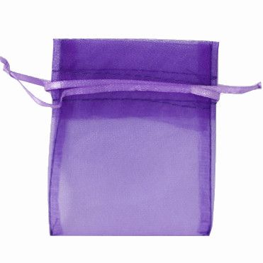 POUCH ORGANZA MINI 10(H) x 7.5(W)cm PURPLE (PACK OF 10)