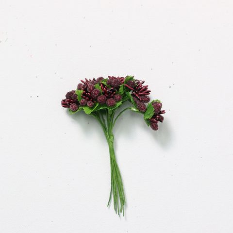 PICKS M BUNDLE BURGUNDY FROST - 12 PER BUNCH