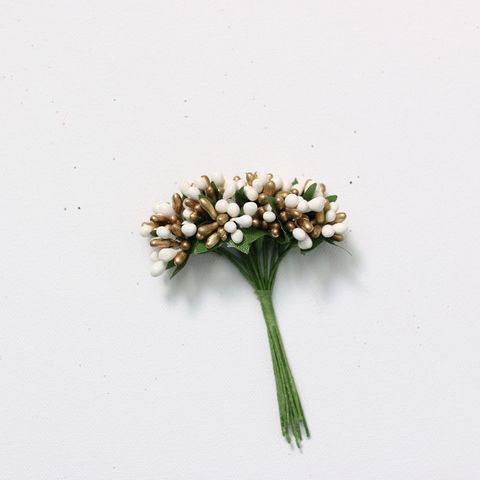 PICKS D BUNDLE WHITE/GOLD- 12 PER BUNCH