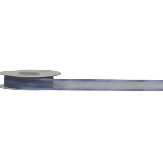 ORGANZA SATIN EDGE ( CAPRICE ) 15mm x 23Mtr BLUE BELL