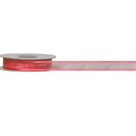 ORGANZA SATIN EDGE ( CAPRICE ) 15mm x 23Mtr MELON