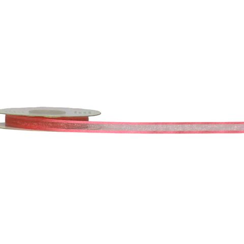 ORGANZA SATIN EDGE ( CAPRICE ) 10mm x 23Mtr MELON