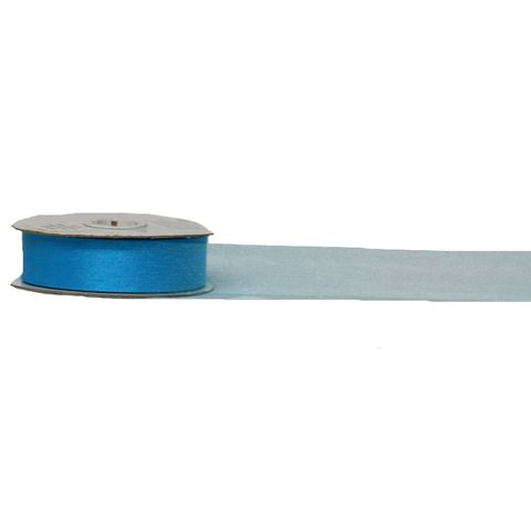 SPARKLE ORGANZA 25mm x 50Mtr TURQUOISE