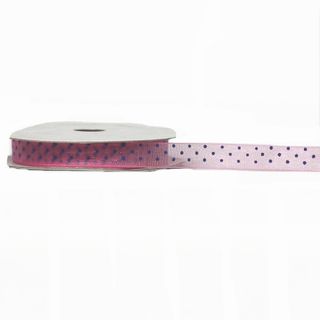 SHEER TINY DOT 10mm x 9Mtr PINK/BLUE DOTS