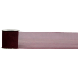 ORGANZA WOVEN EDGE 70mm x 23Mtr WINE