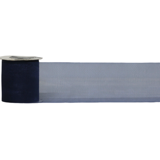 ORGANZA WOVEN EDGE 70mm x 23Mtr NAVY