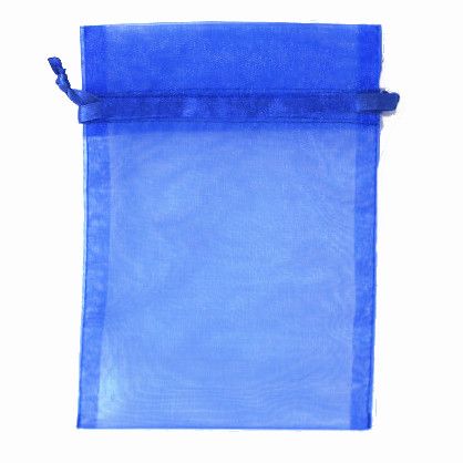 POUCH ORGANZA MEDIUM 17(H) x 12.5(W)cm ROYAL (PACK OF 10)