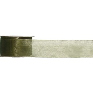 SHEER DELIGHT 38mm x 9Mtr GREEN SHIMMER (WIRED)-BUY 1 GET 1