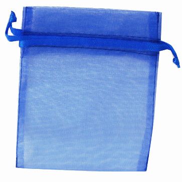 POUCH ORGANZA SMALL14(H) x 10(W)cm ROYAL (PACK OF 10)