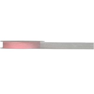 ORGANZA WOVEN EDGE 16mm x 50Mtr DUSKY PINK