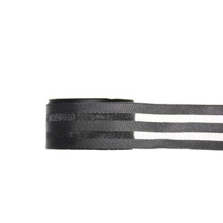CAPILLI 38mm x 15Mtr BLACK (WIRED-SATIN ORGANZA STRIPE)