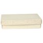 CHOC BOX MEDIUM 165(L)x110(W)x40(H)mm CREAM DIAMANTE (MIN BU