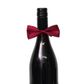 WINE BOTTLE BOW TIE - BURGUNDY (PACK OF 12)