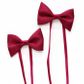 WINE BOTTLE BOW TIE - BURGUNDY (PACK OF 12)