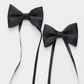 WINE BOTTLE BOW TIE - BLACK (PACK OF 12)