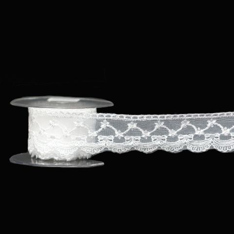 DELICATE EMBROIDERY LACE 38mm x 4.5Mtr