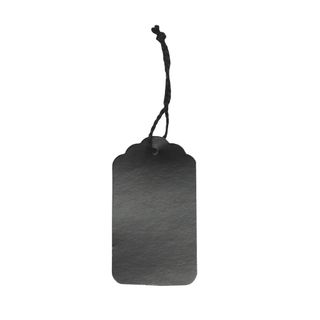 GIFT TAG BLACK RECTANGULAR - 12 PER PACK- BUY 1 GET 1 FREE