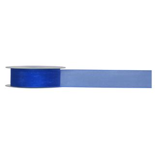 ORGANZA WOVEN EDGE 25mm x 50Mtr ROYAL
