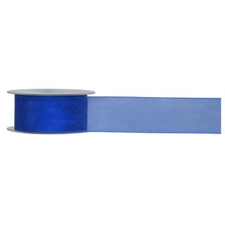 ORGANZA WOVEN EDGE 38mm x 50Mtr ROYAL