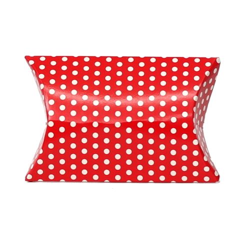 PILLOW SWEET TREATS 100Lx70Wx25Hmm RED/WHITE DOT(10/PK)