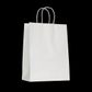KRAFT BAG WHITE PLAIN LARGE 33H x 25W x 12G cm PACK OF 10