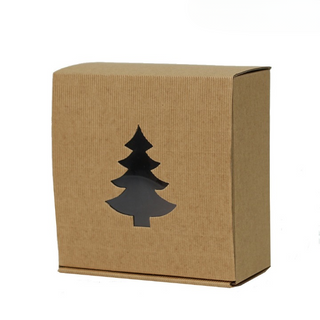 BROWN CORRUGATED BOX TREE 20Lx20Wx10Hcm SMALL