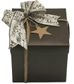 GIFT TAG BROWN STAR - 12 PER PACK