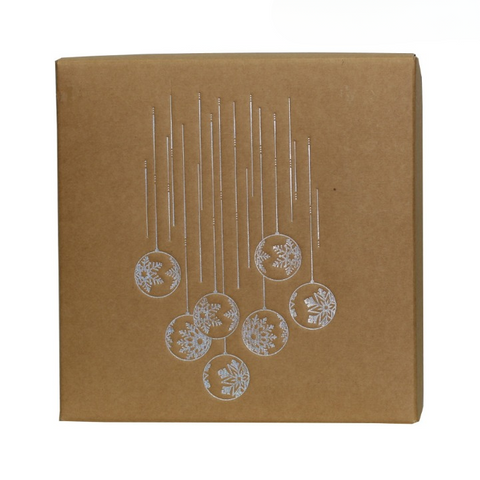 BROWN BAUBLES BOX LARGE 30L x 30W x 24H cm