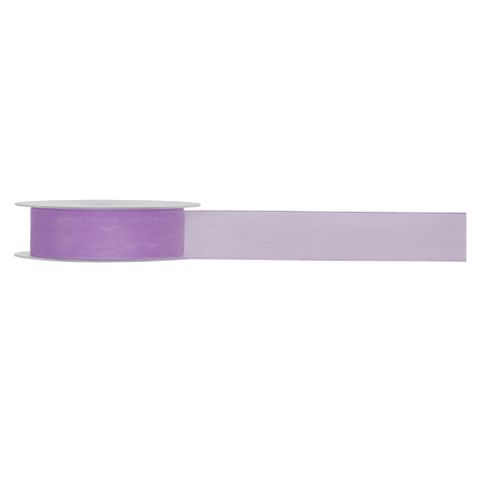 ORGANZA WOVEN EDGE 25mm x 50Mtr LILAC