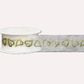 HEART SHEER 38mm x 25Mtr WHITE /GOLD