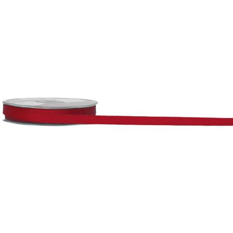 GROSGRAIN 10mm x 23Mtr RED
