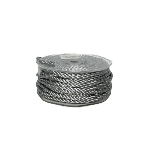TWISTED METALLIC THREAD 3.5mm x 20Mtr SILVER