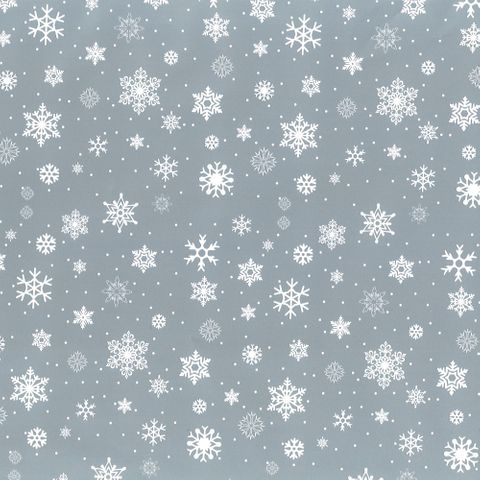 SNOWFLAKES SILVER 500mm x 50Mtr-(ROLLED INSIDE OUT-NO RETURN