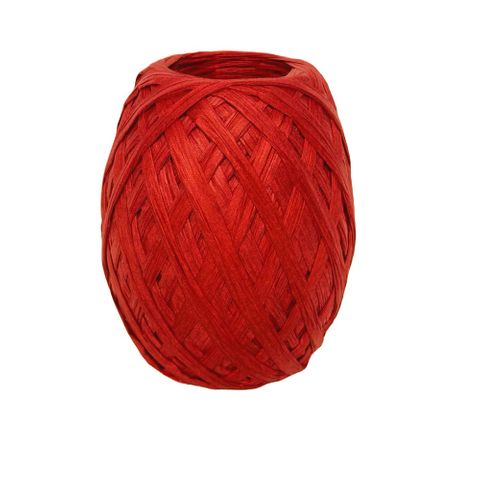 PAPER RAFFIA 40mm x 45Mtr RED